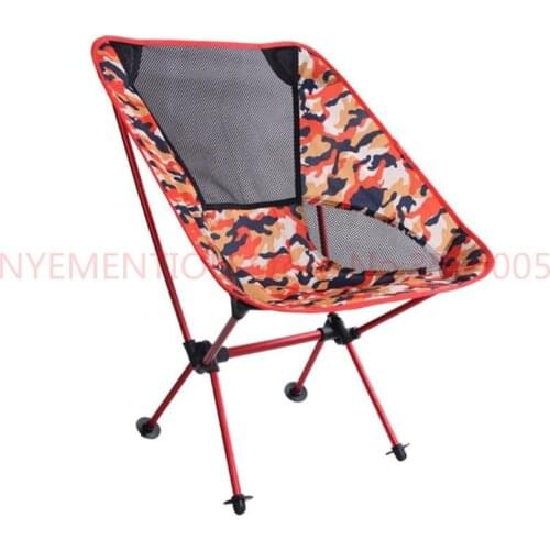 Folding Camouflage Backrest Fishing Chair 600D Oxford Fabric Aluminum Alloy for Outdoor Garden Camping Beach Traveling 10pcs