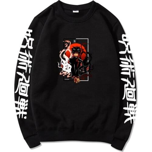 Anime Jujutsu Kaisen Fushiguro Megumi Gyokuken Divine Dogs Hoodies Men Women Harajuku Sweatshirt Dropship Pullover Tracksuit