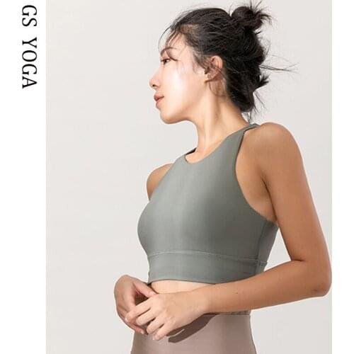 Women Push Up Sports Bras Back Triangle Hollow Out Fitness Bra Female Gym Training Sweat-wicking Bra Vest Yoga Crop Top Vest