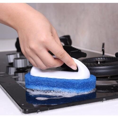 1PC Cleaning Strong Decontamination Bath Brush Magic Sponge Eraser Cleaner Cleaning Sponges for Kitchen Bathroom Cleaning Tools