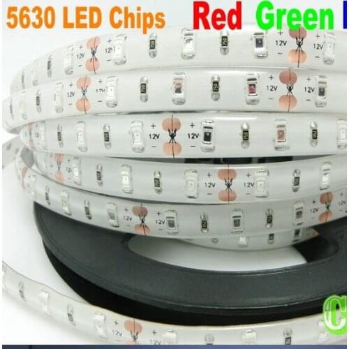 DC 12V SMD 5730 flexible LED strip IP65 Waterproof ,60 leds/m,High luminous Warm White&White,free shipping