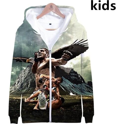 3 To 14 Years Kids Hoodie Supernova Khabib Nurmagomedov 3d Sweatshirt Boys Girl Russia Hero Printed Jacket Coat Children Clothes