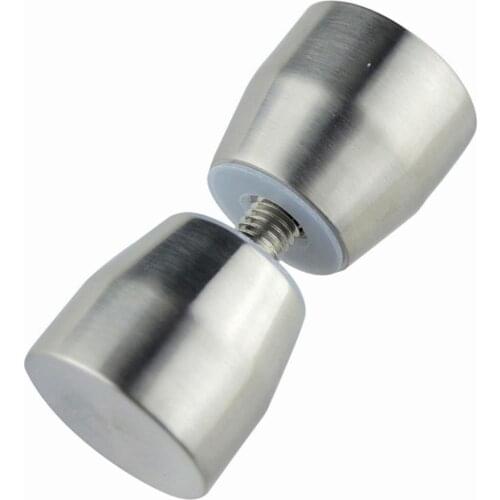 Double sided knobs Handle Stainless Steel Back-to-Back Glass Door Knob Puller Push Bathroom Shower Handle