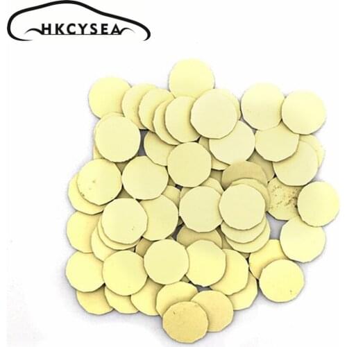 HKCYSEA 14mm Resin Epoxy Crystal Logo for KD VVDI Folding Flip Remote Car Key Shell Sticker(Silica gel)