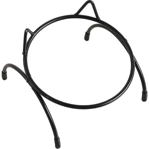 Creative Pet Cats Bowl Stand Fashionable Kitty Ears Design Iron Kittens Feeding Bowls Stand Cat Bowl Holder Cats Supplies