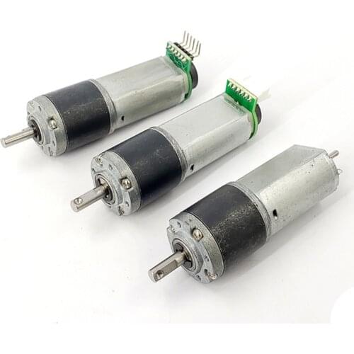 DC 6V 35RPM 85mA Micro DC Motor Low Speed 180 Planetary Geared Motor Slow Speed Reduction Encoder Motor DIY Robot Large Torque