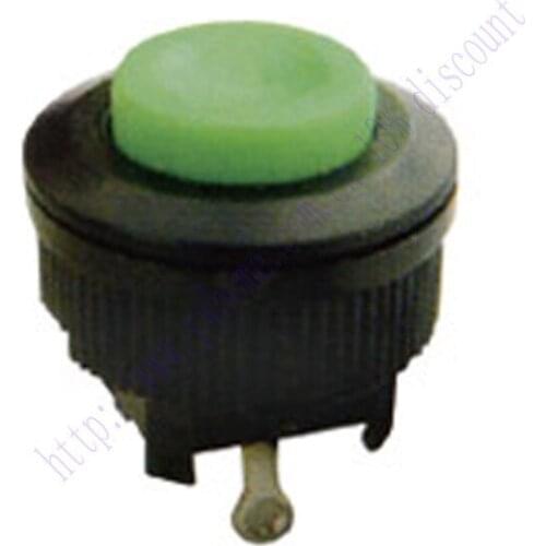 New 2X AC 250V 1A Green Cap Momentary SPST 2 Pins Push Button Switch DS 500