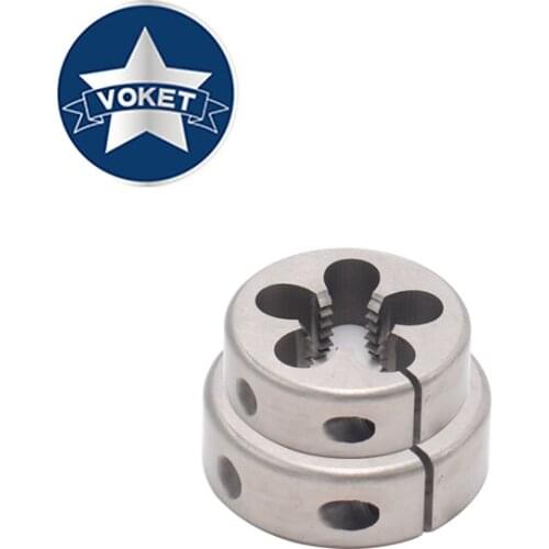 VOKET HSSE Adjustable AR-D Inch Straight Tube Dental Die G 1/16-28 1/8-28 1/4-19 3/8-19 1/2-14 thread round threading dies