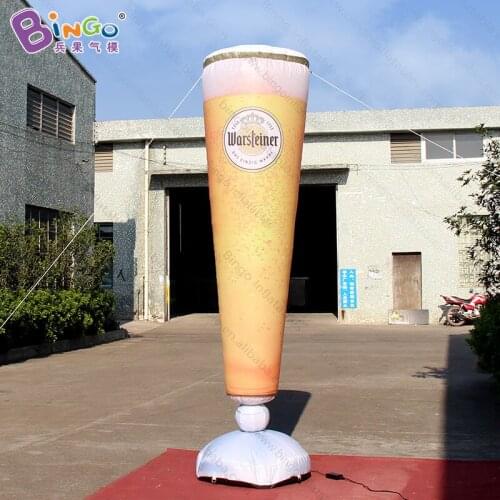 Personalized 10 feet inflatable beer glass / 3 meters inflatable wine glass / beer bottle inflatable for decoration toys