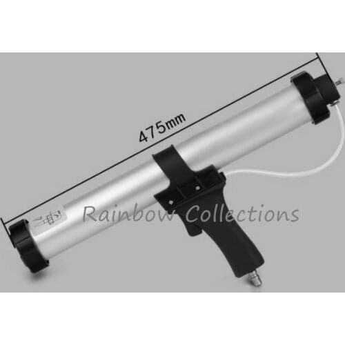Free Shipping High Quality 600ml Sausage Pneumatic Caulking Gun Glass Glue Gun Air Rubber Gun Caulk Applicator Tool