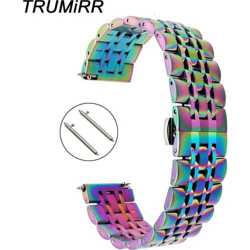 22mm Quick Release Stainless Steel Watch Band for Samsung Gear S3 Classic / Frontier Garmin Fenix Chronos Wrist Strap Bracelet