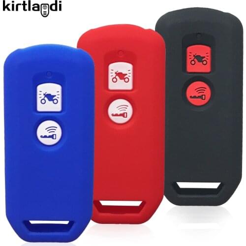 Kirtlandi Silicone Key Keychain Holder Case Cover for Honda Pcx 2020 Orza 125 Forza 300 2 Buttons Motorcycle Shell Accessories