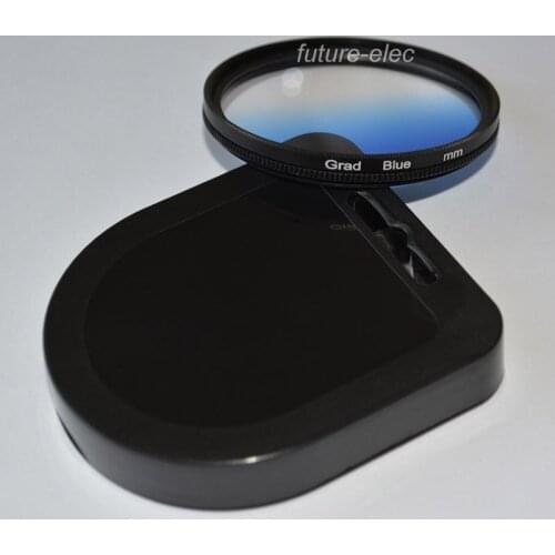 Blue 49mm 52mm 55mm 58mm 62mm 67mm 72mm 77mm 82mm Colour Graduated Gradual Lenses Filter For Canon Nikon Samsung Fuji film Lens