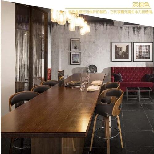 Nordic Solid Wood Bar Stool Bar Chair Backrest High Stool Bar Stool Front Desk Cash Register High Chair Home Swivel Chair