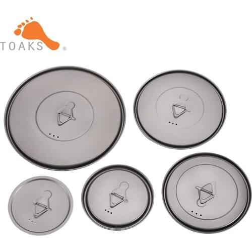 TOAKS Titanium Lid 80mm 95mm 115mm 130mm 145mm 170mm for TOAKS Cups and Pots