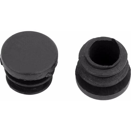 UXCELL Hot Sale 30pcs Round Chair Leg Pipe Tube Insert Blanking Cover Black 16mm Dia 8.5mm Hole Diameter