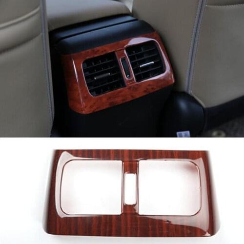 For HONDA CR-V CRV 2012-2016 Peach Wood Grain Inner Rear Air Outlet Vent Frame Trim