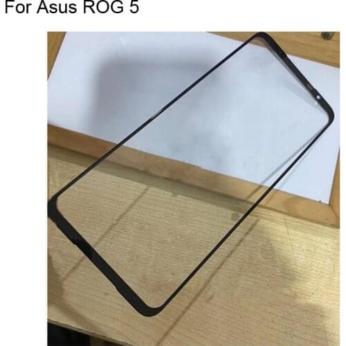 High quality For Asus ROG 5 Front Outer Glass Lens Touch Screen Outer Glass without Flex cable For Asus ROG5 ASUS_I005DA