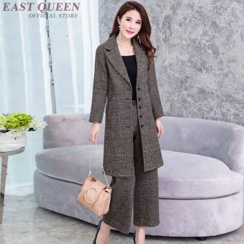 Womens two piece sets 2018 office uniform designs women two-piece suits pant suit womens business suits AA3137 Y
