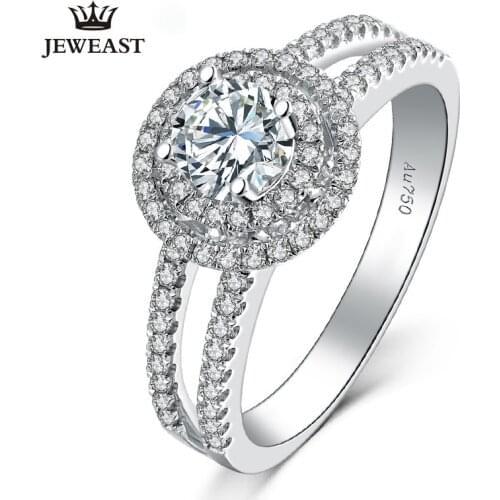 ZSG Natural diamond 18K gold Pure Gold Ring Real 18K gold Solid Gold Ring Trendy Classic Party Fine Jewelry Hot Sell New 2019