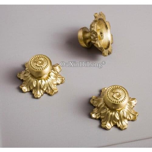 10PCS European British Furniture Handle Light Luxury Brass Handle Cupboard Furniture Wardrobe Door Drawer Gold Handle GF298