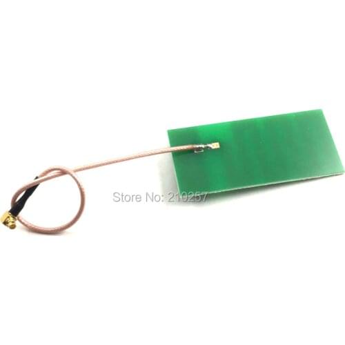 10pcs Internal Wifi Antenna 6dbi High Gain Panel Antenne 2.4Ghz PCB With Mmcx Connector RG178 Cable 15cm