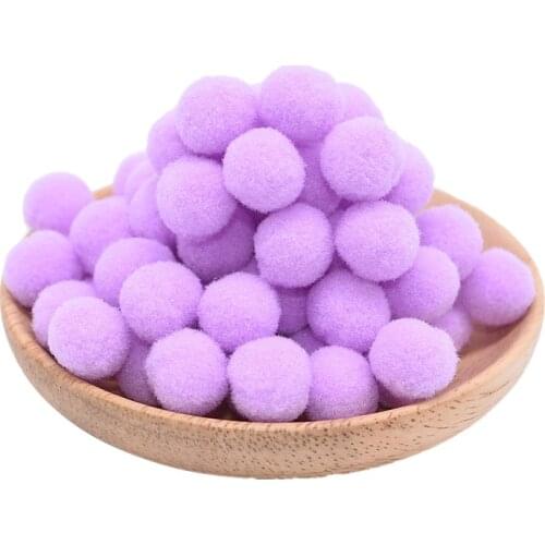 100Pcs/lot 15mm Multi-use DIY Soft Pompoms Balls Kids Toys Wedding Decoration Round Felt Balls Pom Poms Craft Sewing Accessories