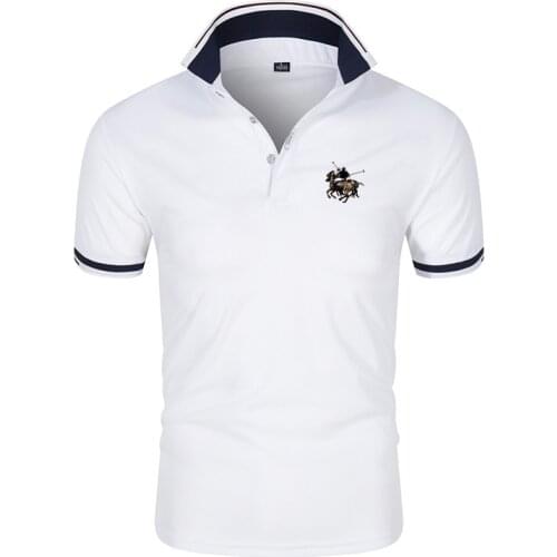 2020 New Summer Brand Mens Short Sleeve Polos Shirts Casual Cotton Lapel Clothes Fashion Male Slim Tops M-4XXL