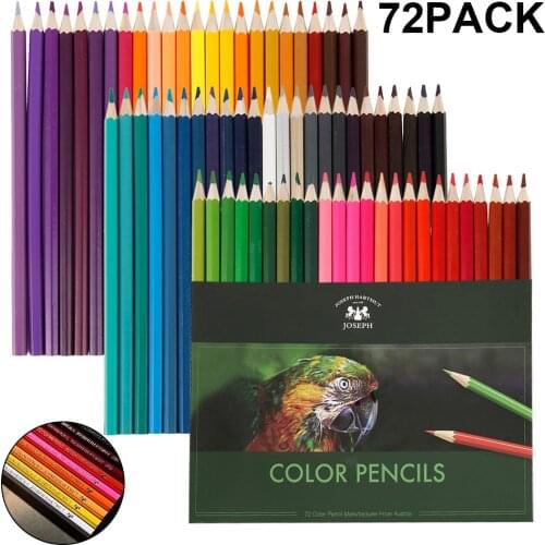 72 Colors Wood Soft Watercolor Colored Pencils Set Oil HB Drawing Sketch For School Student Gifts Art Supplies drawing pencils