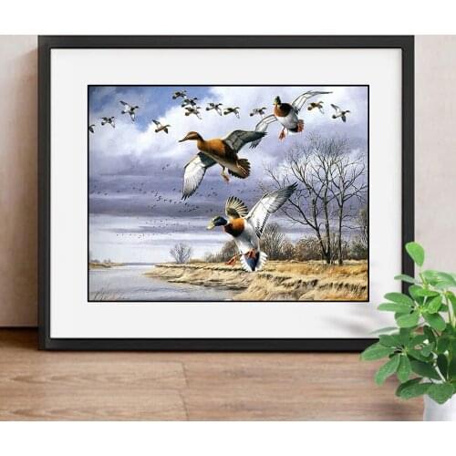 Diamond Embroidery Duck 5D DIY Diamond Painting Cross Stitch Animal Full Round Diamond Mosaic Home Decor