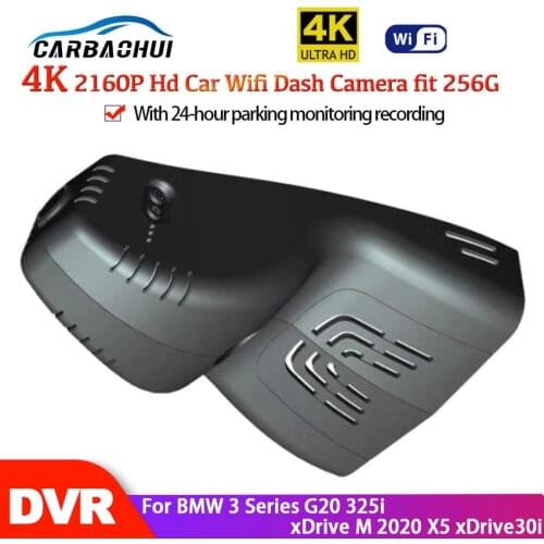 4K Car Wifi DVR Driving Video Recorder Dash Cam 24-hour parking monitoring For BMW 3 Series G20 325i xDrive M 2020 X5 xDrive30i