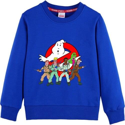 2021 Ghostbusters Childrens Hoodies Kids Sweatshirts Baby Cotton Pullover Tops Girls Boys Autumn Clothes