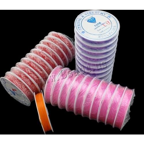10PC/Lot DIY Crystal Beading Stretch Cord Elastic Line,Transparent Colorful Round Beading Wire/Cord/String/Thread Jewelry Making