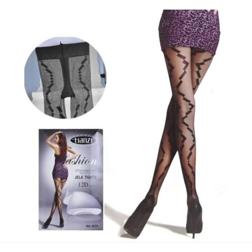 France Fashion Sexy Designs Jacquard Tights Womens Mesh Pantyhose Ladies Thin Transparent Stockings