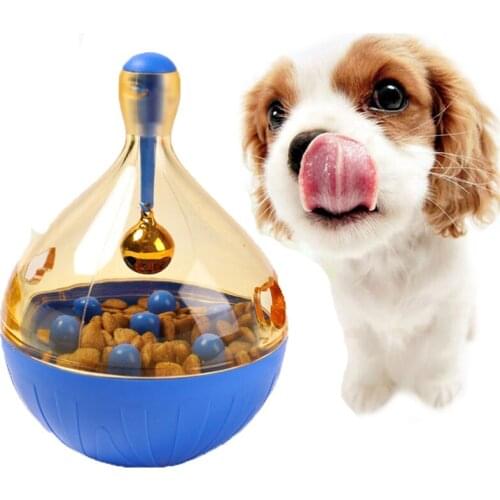 Pet Tumbler Leakage Toy Smarter Interactive Lose Weight Training Cat Toy Funny Pet Food Dispenser For Cat Dog Toy S/L
