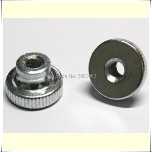 M3 M4 M5 Knurled Zinc Plated Steel Stepped Thumb Nut 100pcs/lot