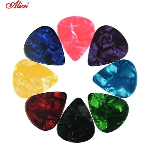 Oprhee 50pieces Guitar Picks Colorful Electric Musical Instrument Guitar Pick Celluloid Mediators Bass Guitar accessories