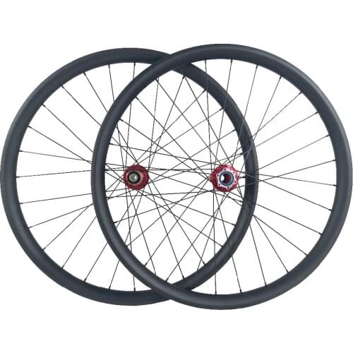29er 650B MTB XC tubeless lefty 1.0 2.0 carbon wheelset 35mm asymmetric hookless UD 3K matte glossy 24H 28H 32H left hand wheels