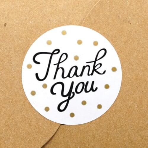 Godel dot Thank You Sticker,thank you labels sticker,Gift Paper Labels Stickers,Decoration Labels Seal Stickers 120pcs/lot