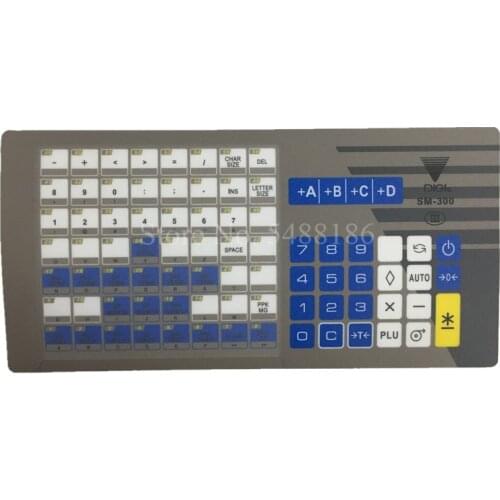 New Original SM300 Keyboard Film English Version for DIGI SM300P Balance Scale SM-300P Panel 56 Keys Sheet DIGI Spare Parts