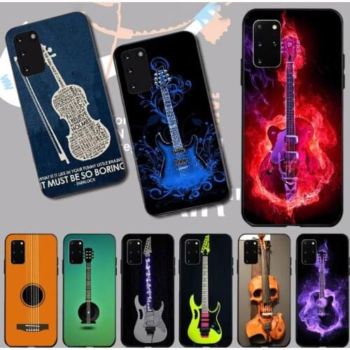 PENGHUWAN Piano Guitar Music Coque TPU Soft Silicone Phone Case Cover for Samsung S20 plus Ultra S6 S7 edge S8 S9 plus S10 5G