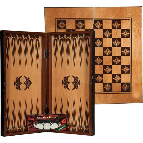 Mother of pearl Burning Backgammon Big size