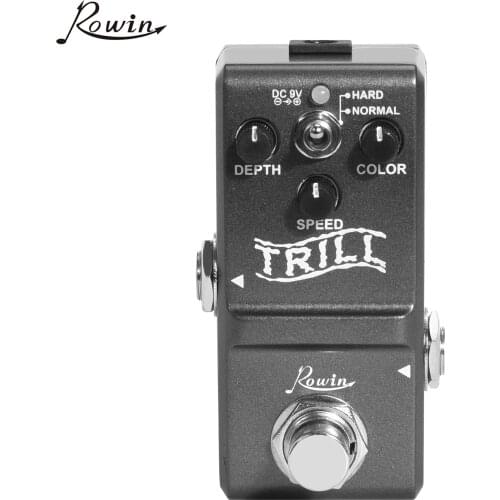 Rowin LN-327 Nano Trill Pedal Tremolo Effect Pedal for Guitar Musical Instrument Accessory