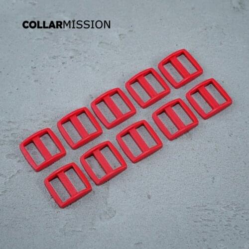 Retailing Webbing Straps plastic Slider Tri-Glid for bag cat dog leash backpacks accessory 25mm red RZK25SJ16