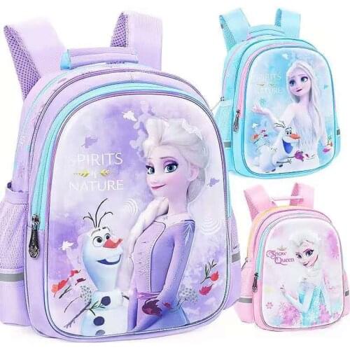 Disney girls frozen 2 cartoon 3 D princess Backpacks kids elsa anna handbag shoulder bag gift