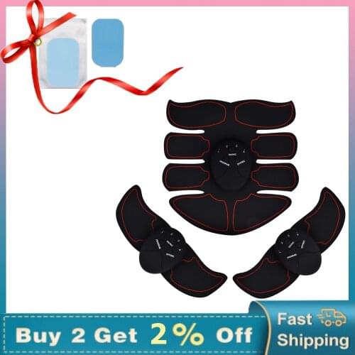 Abdominal Muscle Stimulator EMS Abs Trainer Home Gym Workout Exercise Vibration Fitness Massager for Abs/Arm/Leg USB Charging