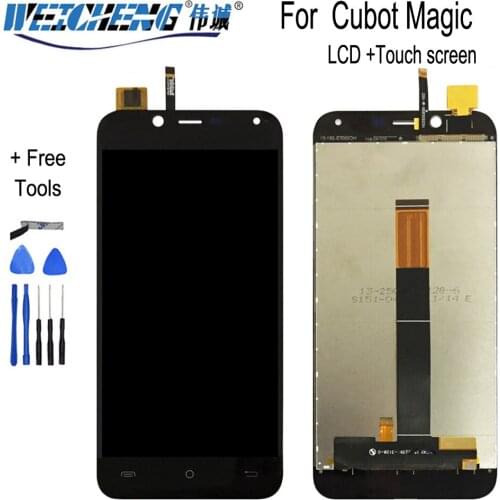 For Cubot Magic LCD Display+Touch Screen 5.0 Inch For cubot magic LCD Assembly Replacement+Tools