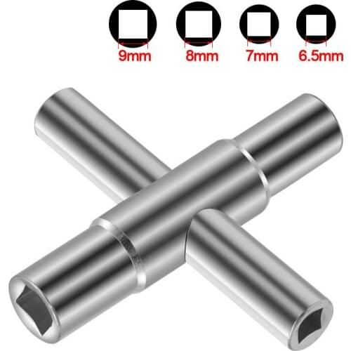 1 Pcs 4 In 1 Silver Wrench Manual Bathroom Wrench Square Wrench Cross Faucet Wrench Inch Wrench Hardware Tool Accessories