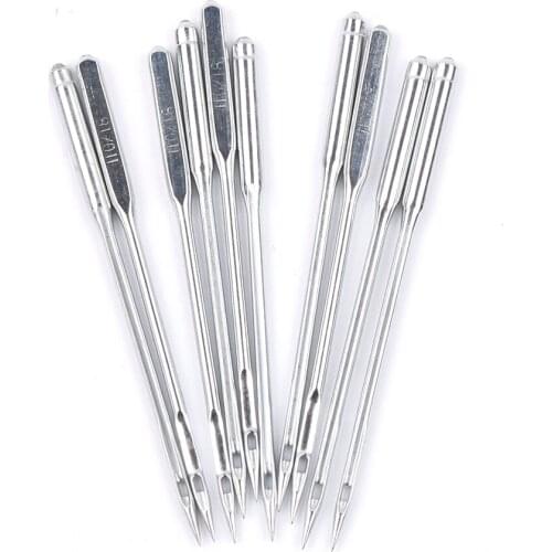 10 PCS Silver Sewing Machine Needles Long DIY Blind Self Threading Big Eye Needle Embroidery Tools