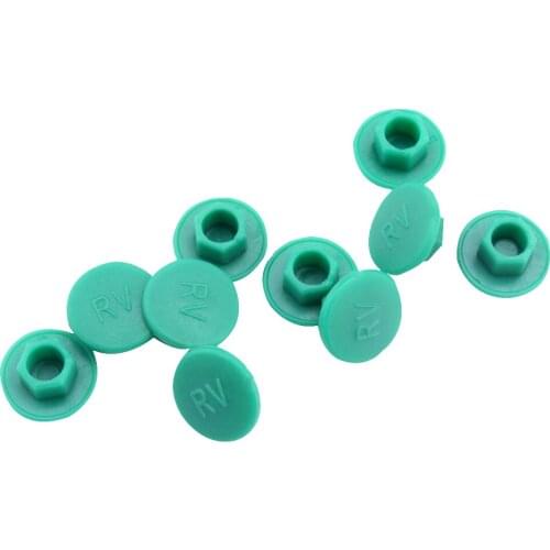 10 Pieces Bike Bicycle Headset Hex Socket Allen Bolt Screw Nut Head Cover Cap M6, 10mm Diameter, 4 Colors for Choose